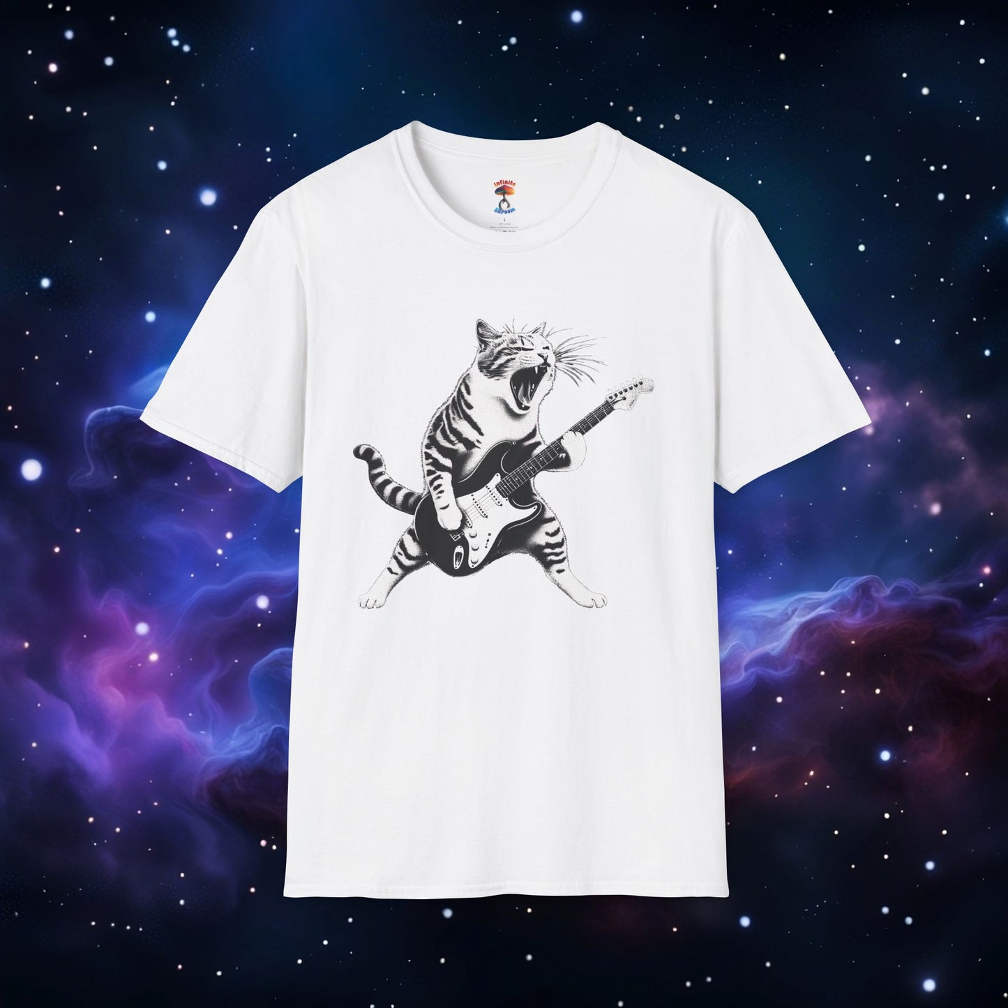 CAT PLAYING GUITAR SHIRT