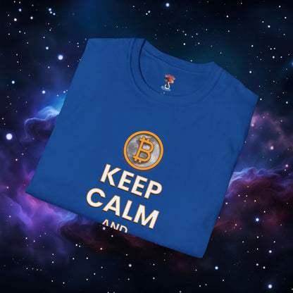 KEEP CALM AND HODL ON SHIRT