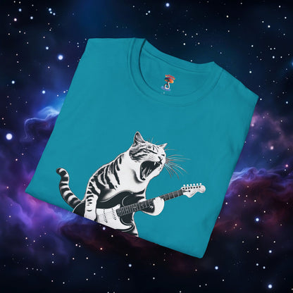 CAT PLAYING GUITAR SHIRT