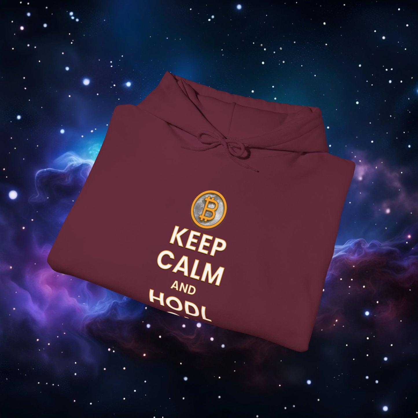 KEEP CALM AND HODL ON HOODIE