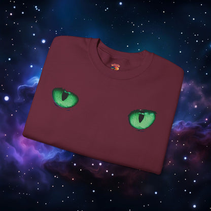 CAT EYES (GREEN) SWEATSHIRT