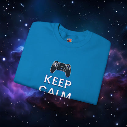 KEEP CALM AND GAME ON PS SWEATSHIRT