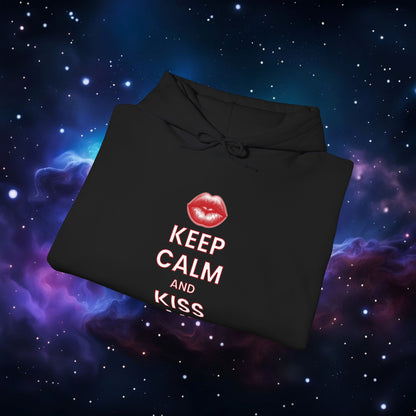 KEEP CALM AND KISS ME HOODIE