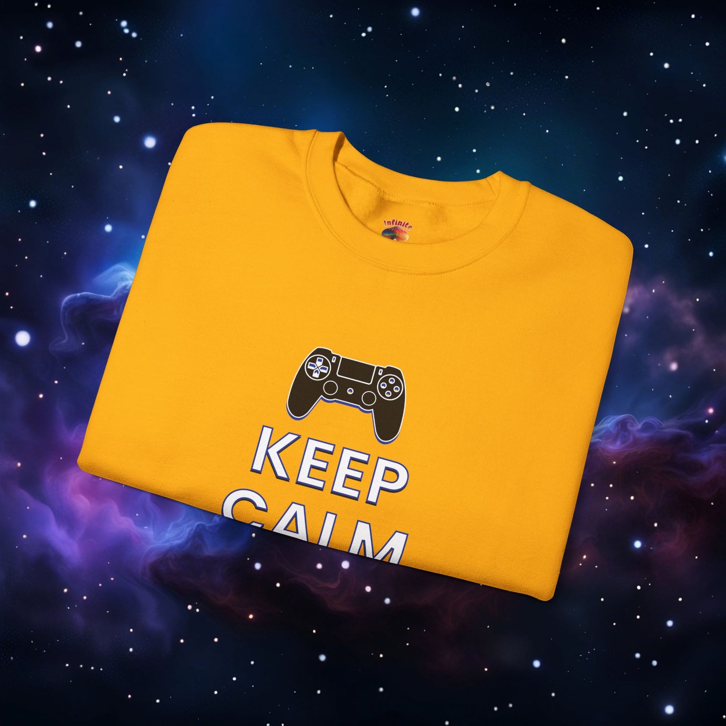 KEEP CALM AND GAME ON PS SWEATSHIRT