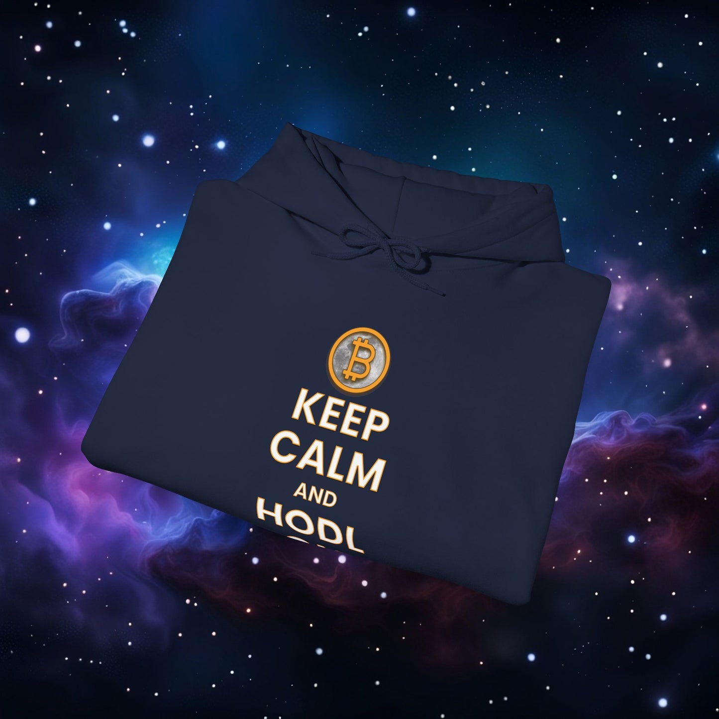 KEEP CALM AND HODL ON HOODIE