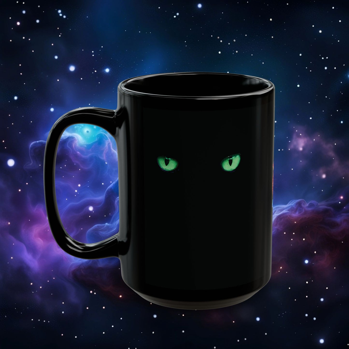 CAT EYES (GREEN) MUG