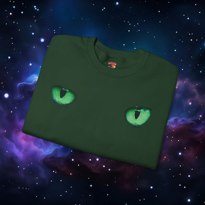 CAT EYES (GREEN) SWEATSHIRT