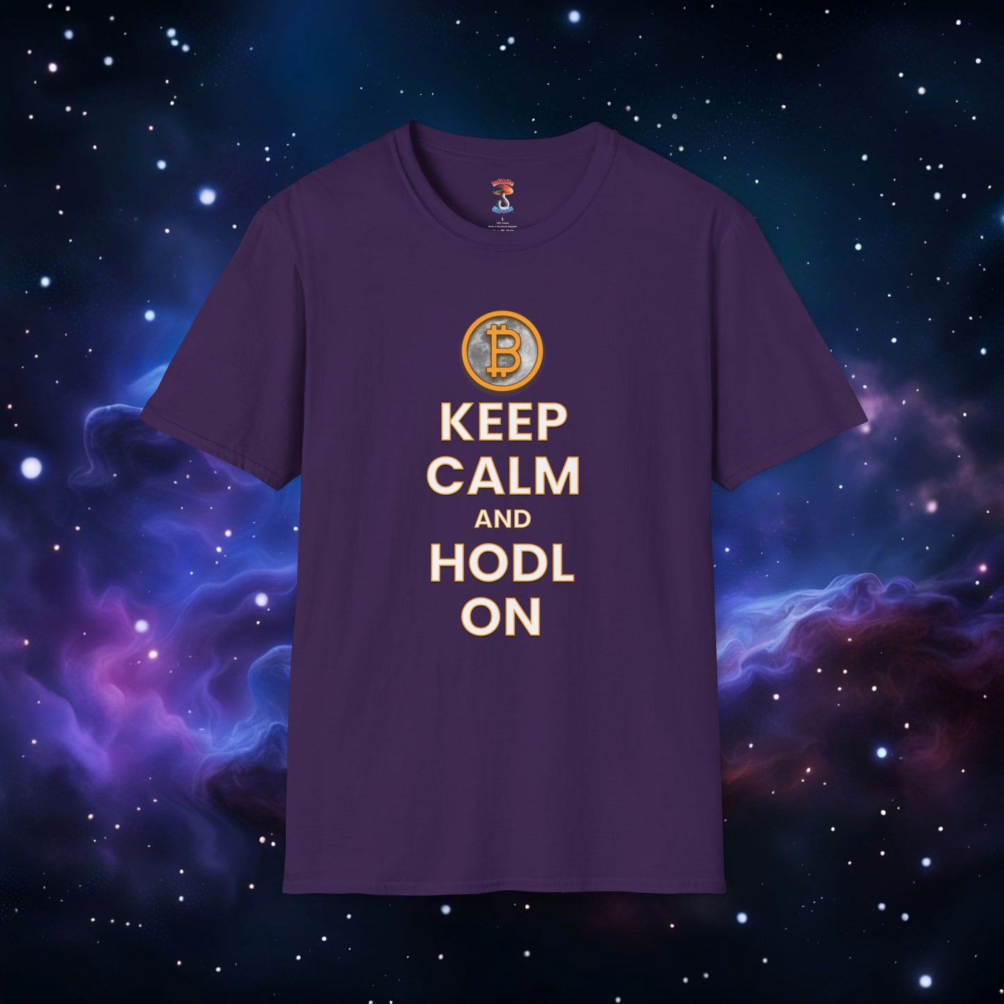 KEEP CALM AND HODL ON SHIRT