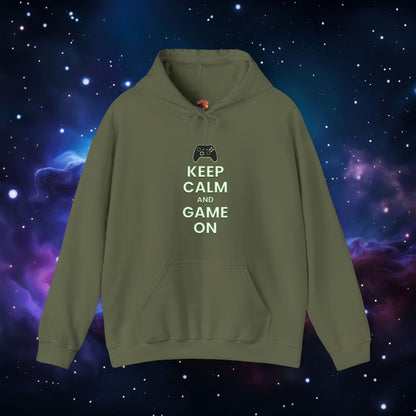 KEEP CALM AND GAME ON XB HOODIE