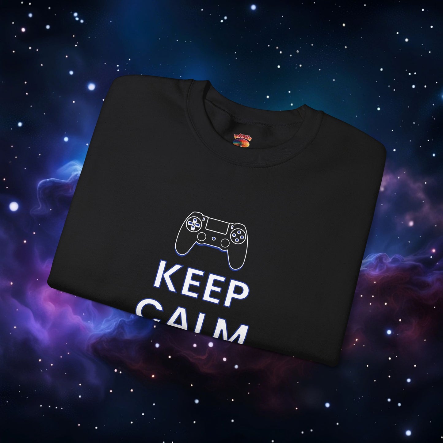 KEEP CALM AND GAME ON PS SWEATSHIRT