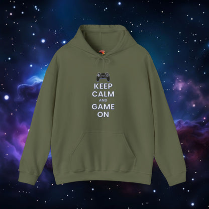 KEEP CALM AND GAME ON PS HOODIE