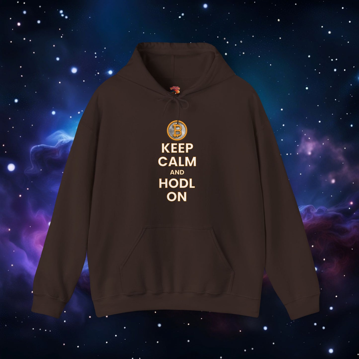 KEEP CALM AND HODL ON HOODIE