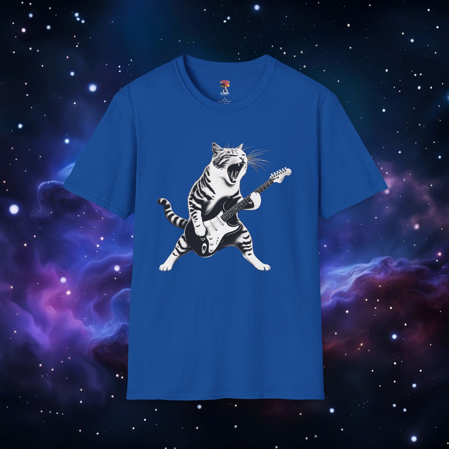 CAT PLAYING GUITAR SHIRT