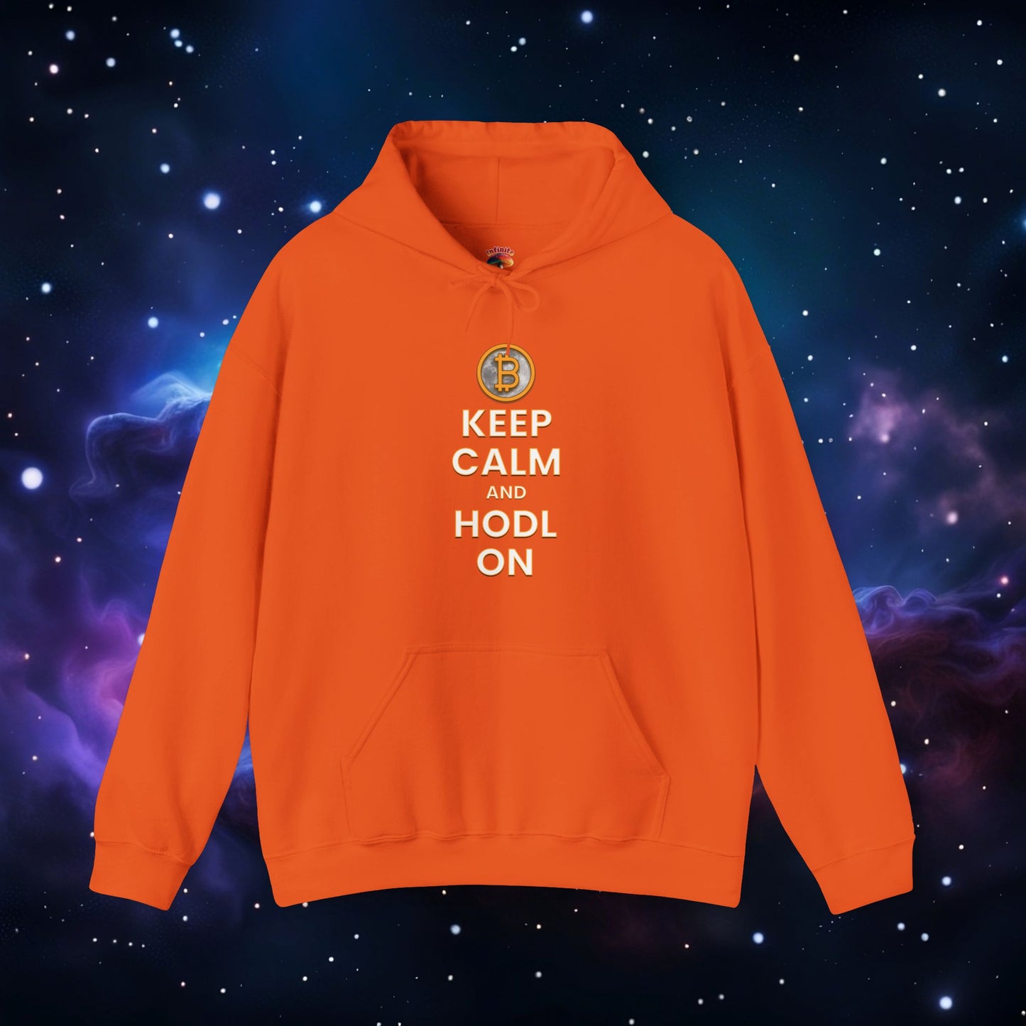 KEEP CALM AND HODL ON HOODIE