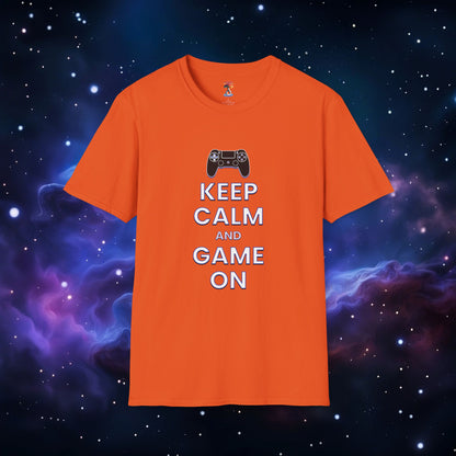 KEEP CALM AND GAME ON PS SHIRT