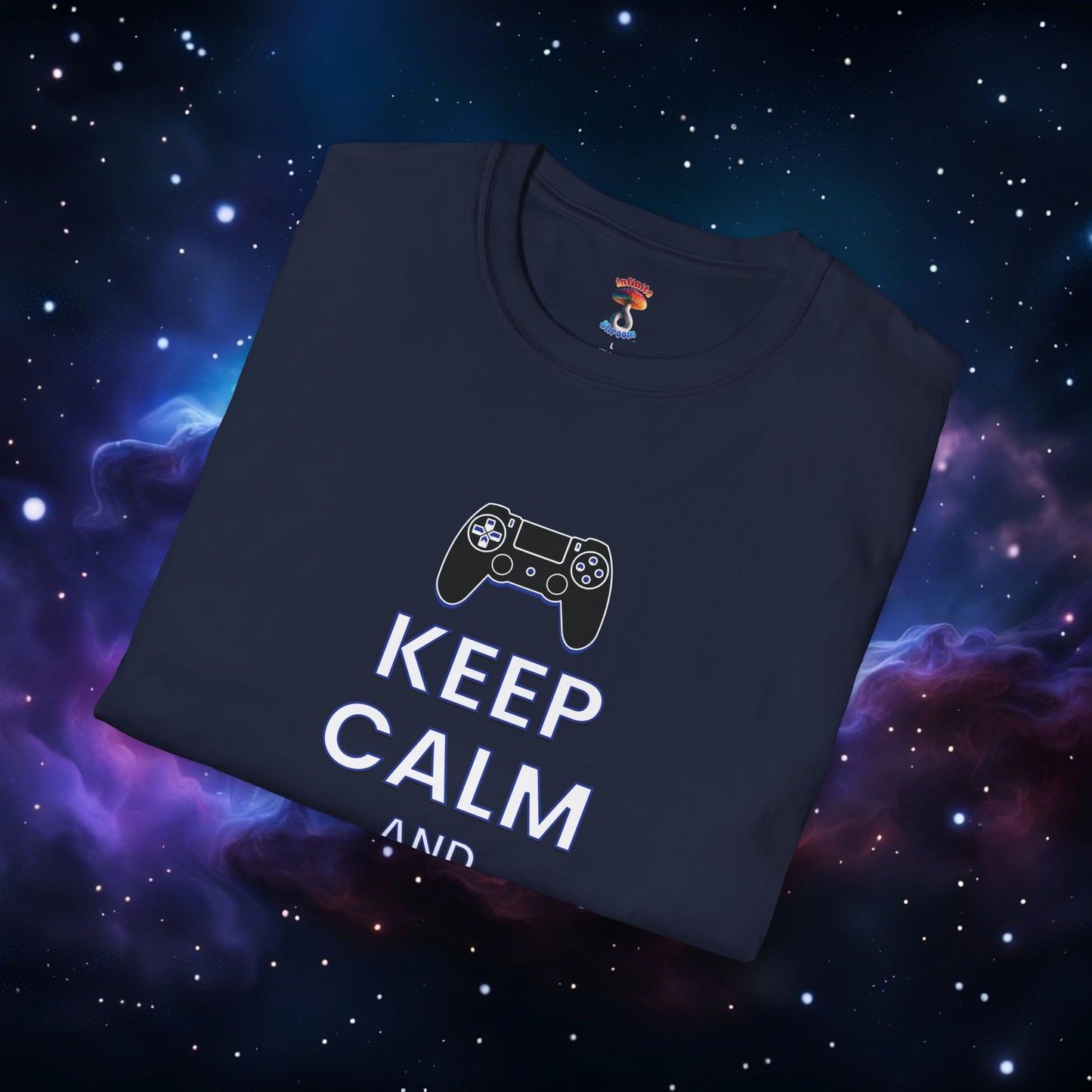 KEEP CALM AND GAME ON PS SHIRT