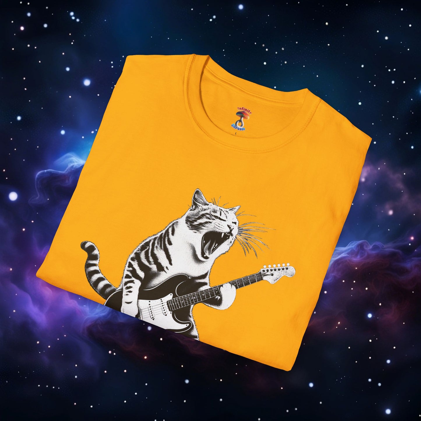 CAT PLAYING GUITAR SHIRT