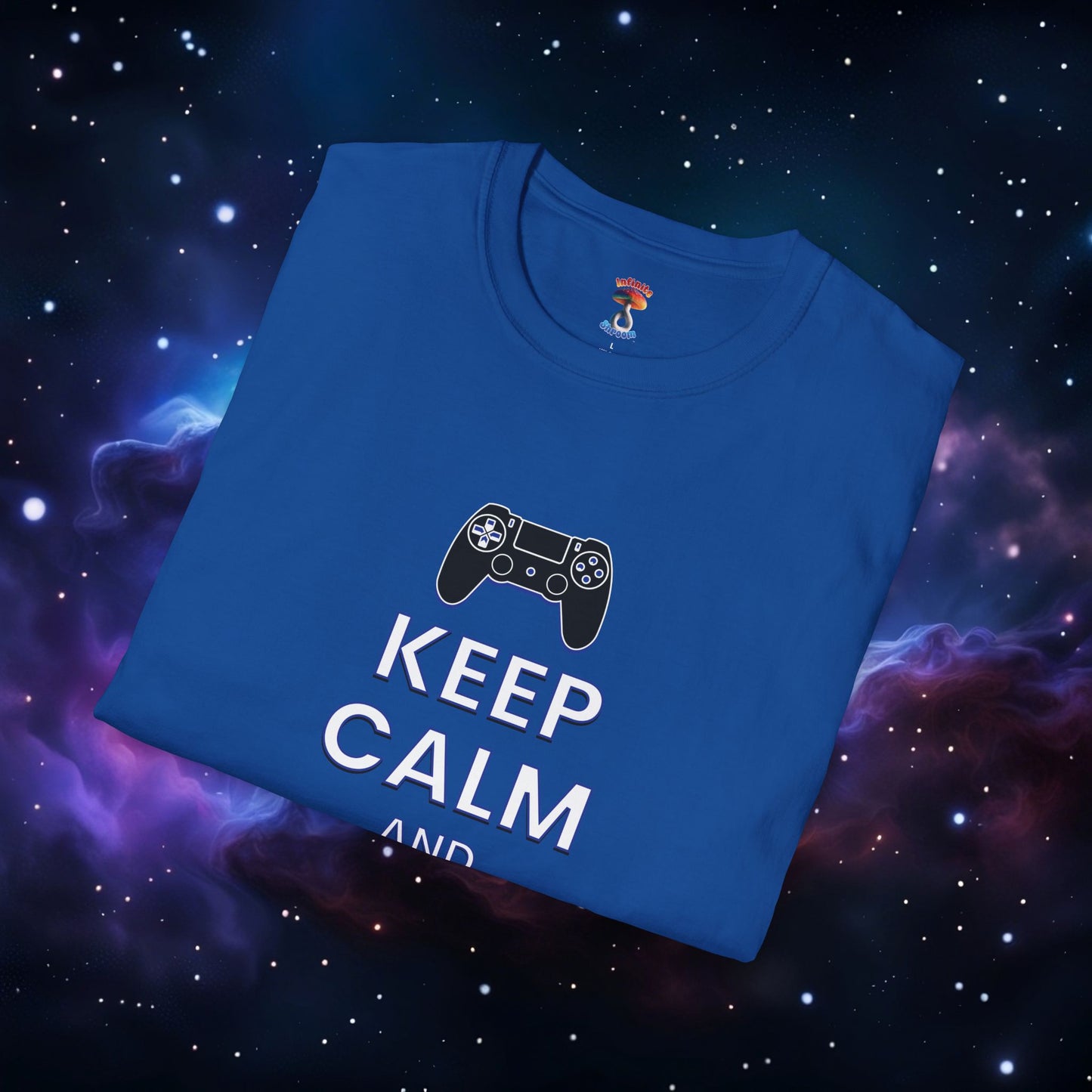 KEEP CALM AND GAME ON PS SHIRT