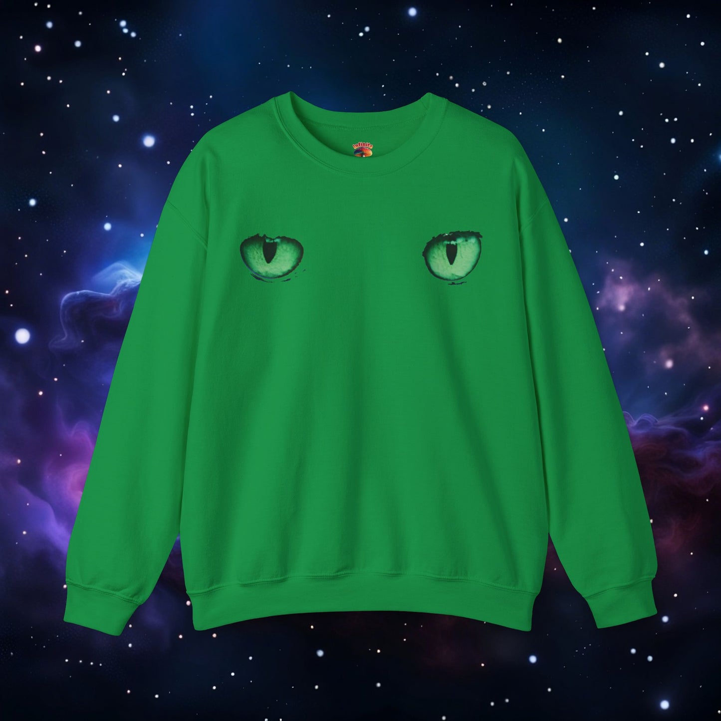 CAT EYES (GREEN) SWEATSHIRT