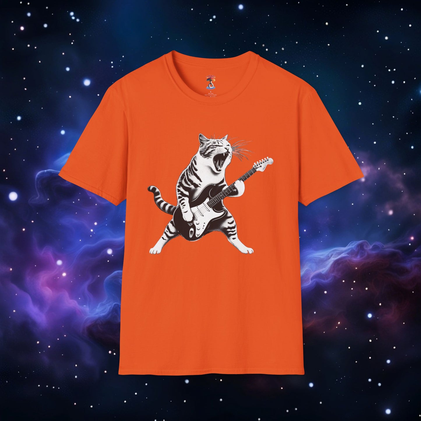 CAT PLAYING GUITAR SHIRT