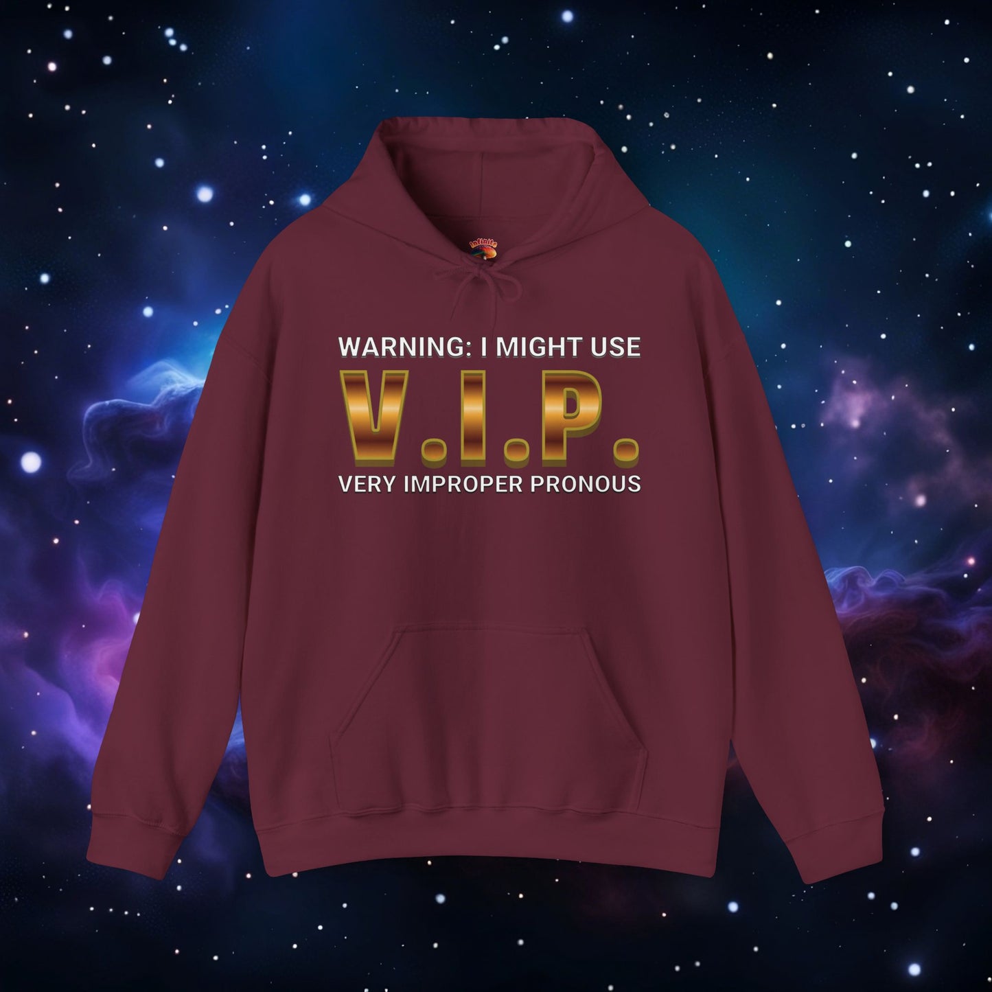 V.I.P. PRONOUN WARNING HOODIE