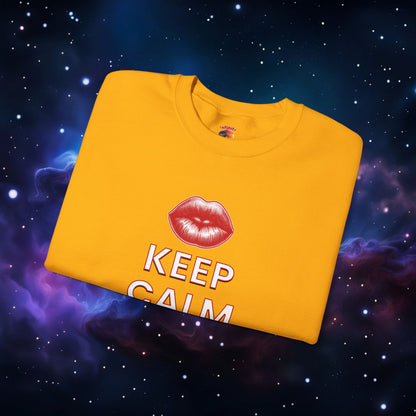 KEEP CALM AND KISS ME SWEATSHIRT