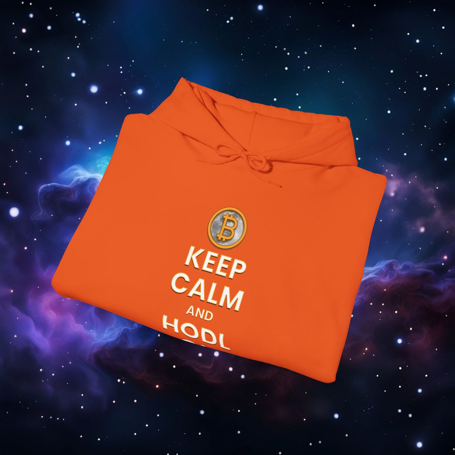 KEEP CALM AND HODL ON HOODIE