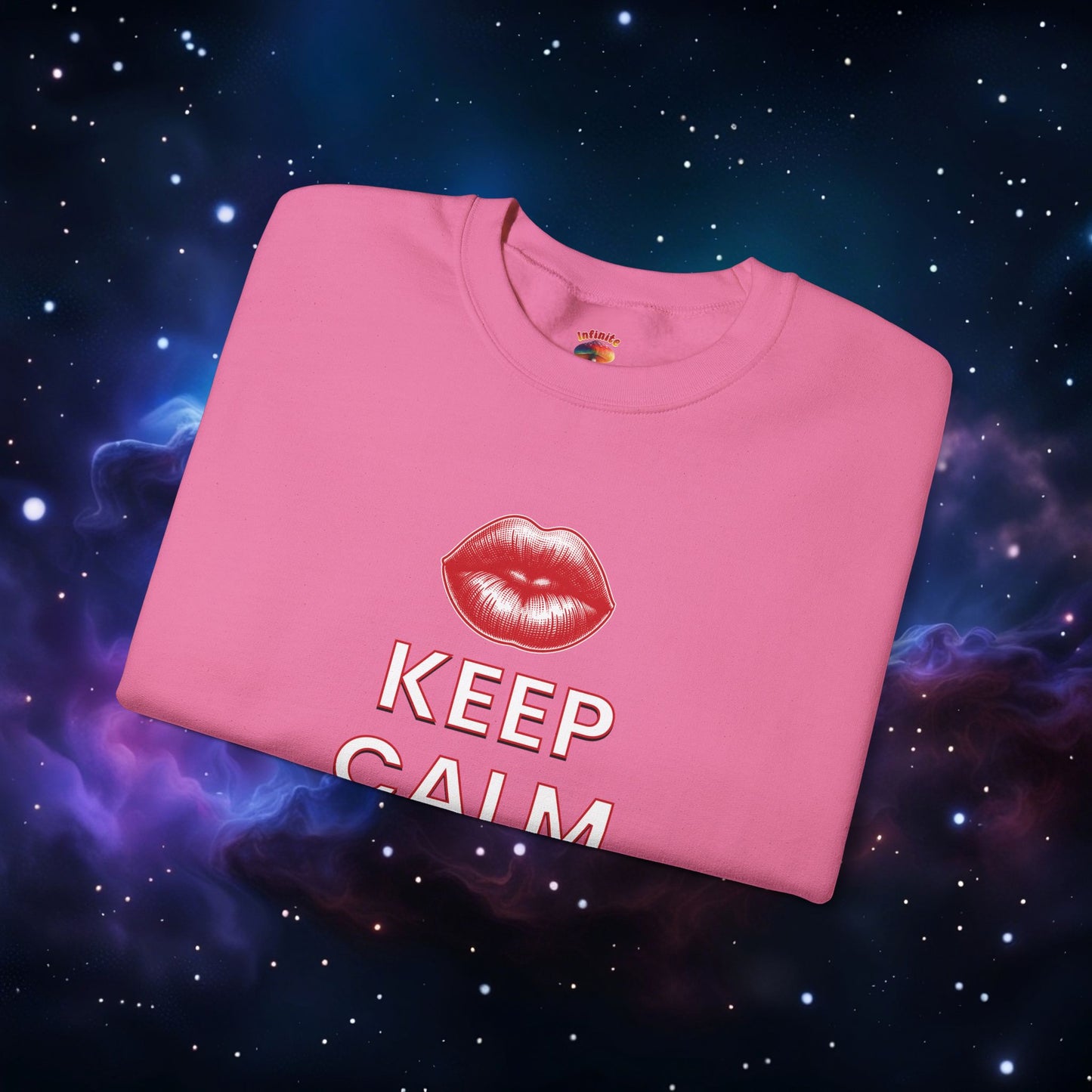 KEEP CALM AND KISS ME SWEATSHIRT