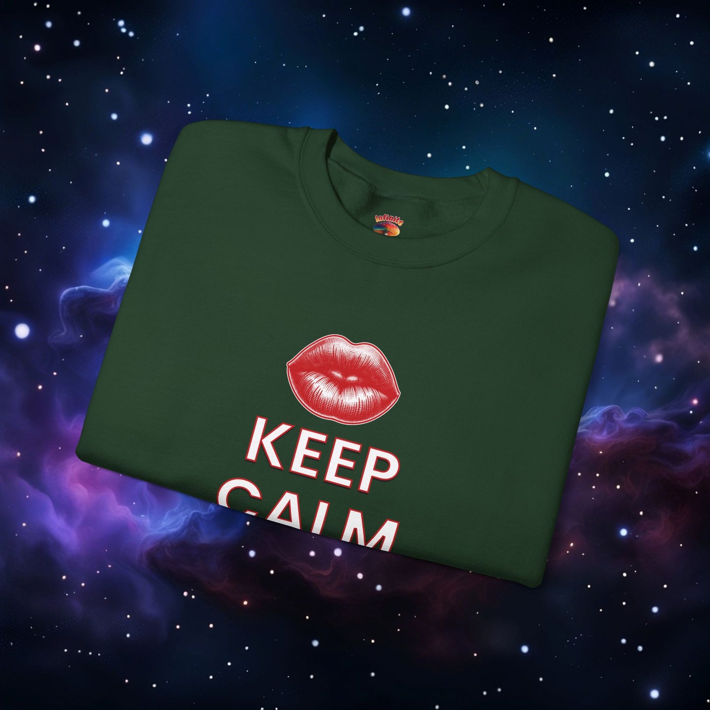 KEEP CALM AND KISS ME SWEATSHIRT