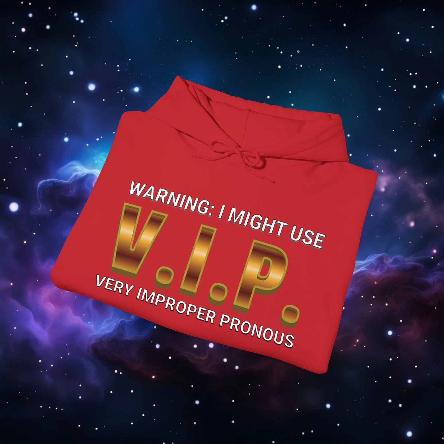 V.I.P. PRONOUN WARNING HOODIE