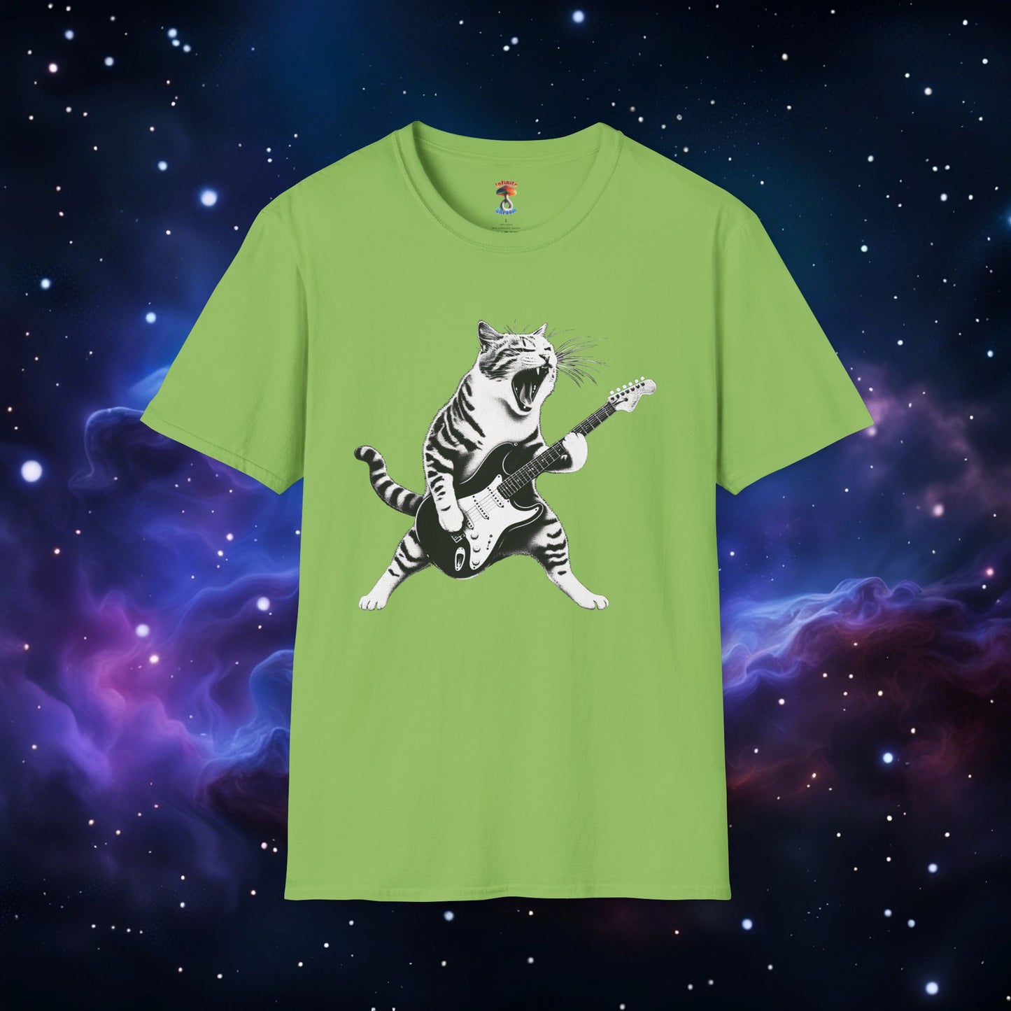 CAT PLAYING GUITAR SHIRT