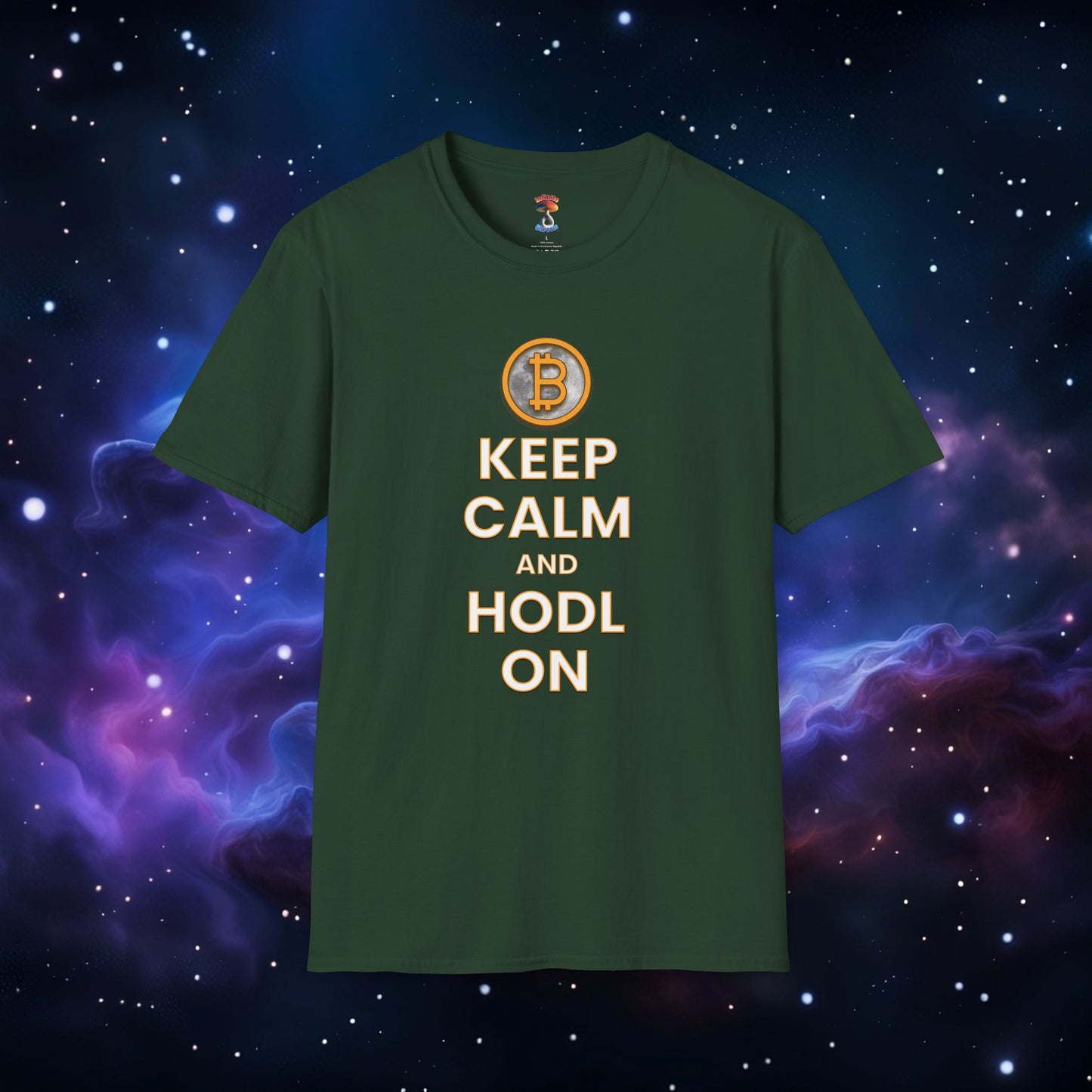 KEEP CALM AND HODL ON SHIRT