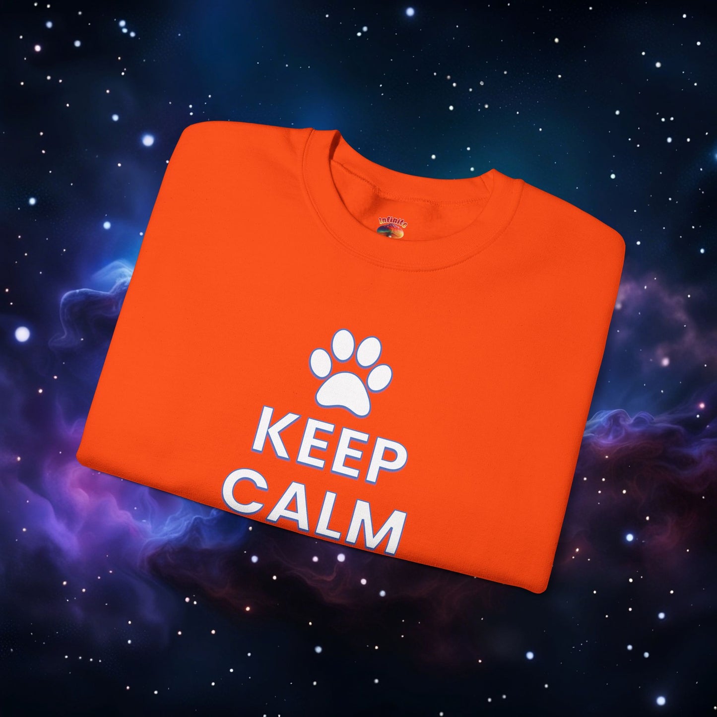 KEEP CALM AND PET ME SWEATSHIRT