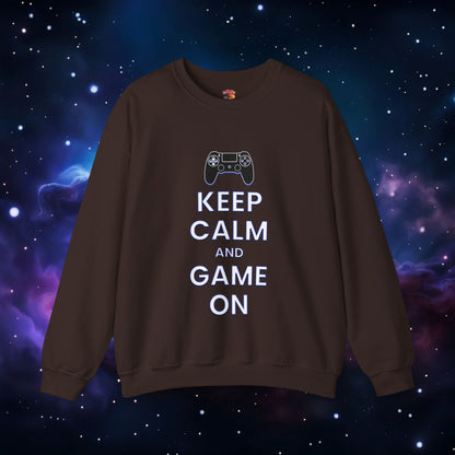 KEEP CALM AND GAME ON PS SWEATSHIRT