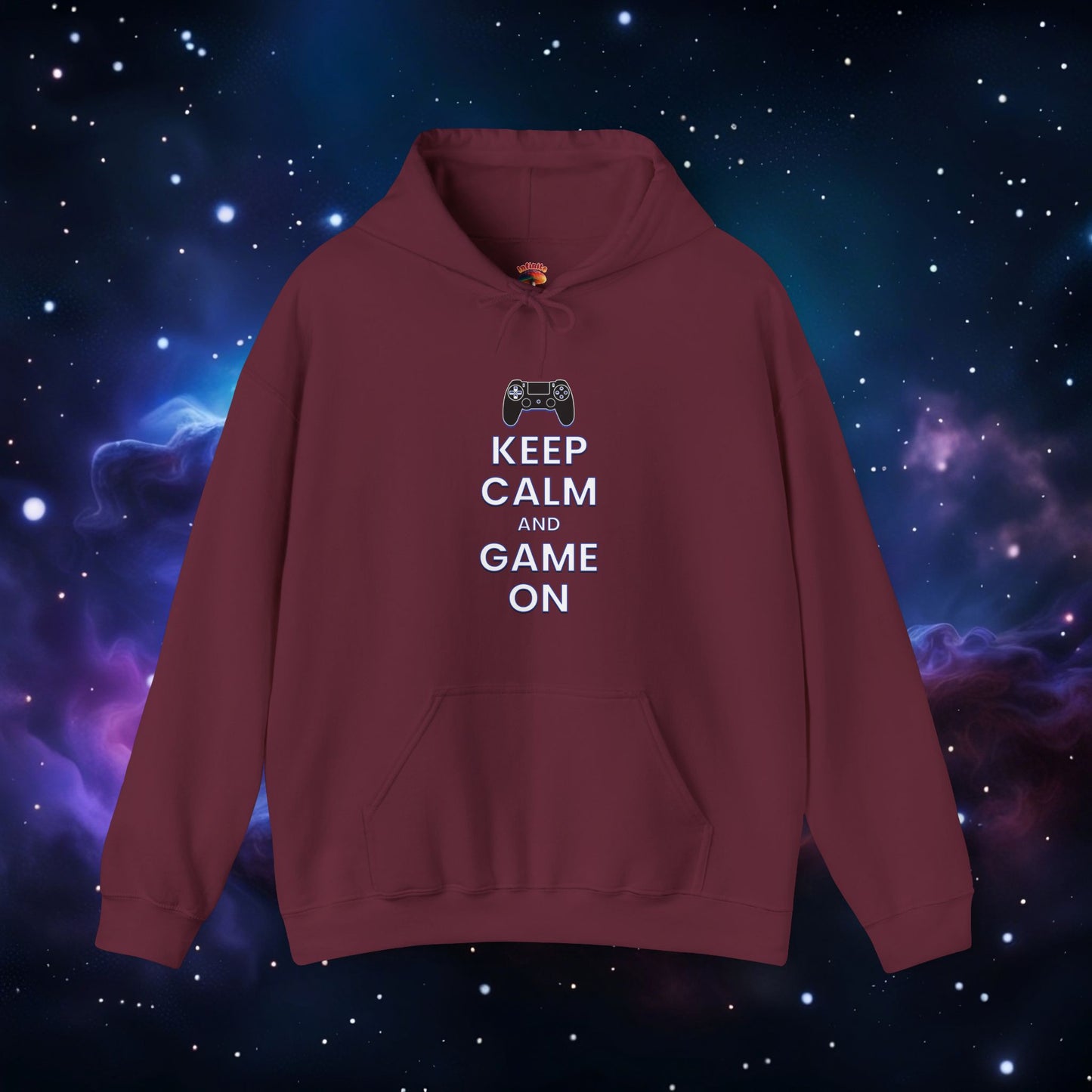 KEEP CALM AND GAME ON PS HOODIE