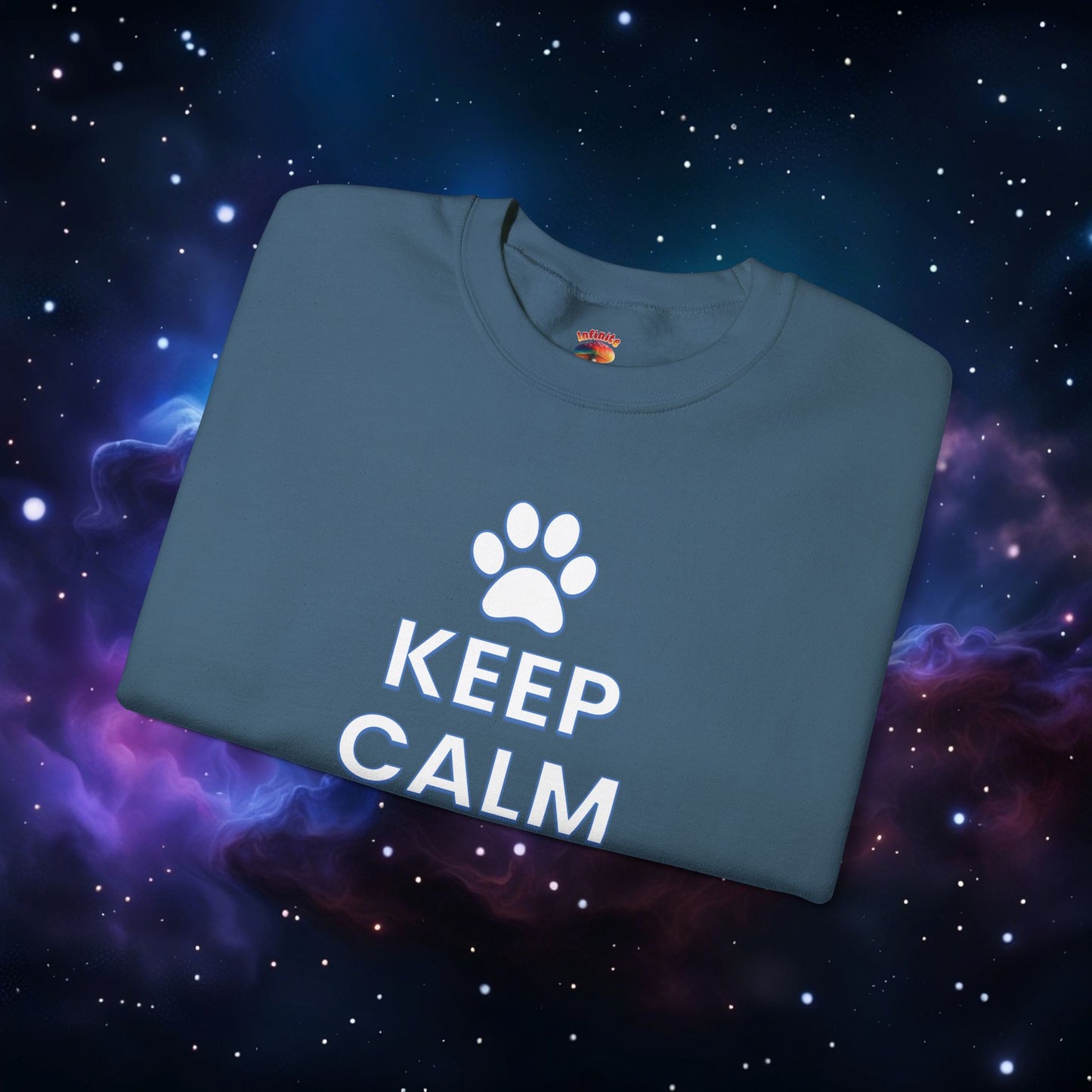 KEEP CALM AND PET ME SWEATSHIRT