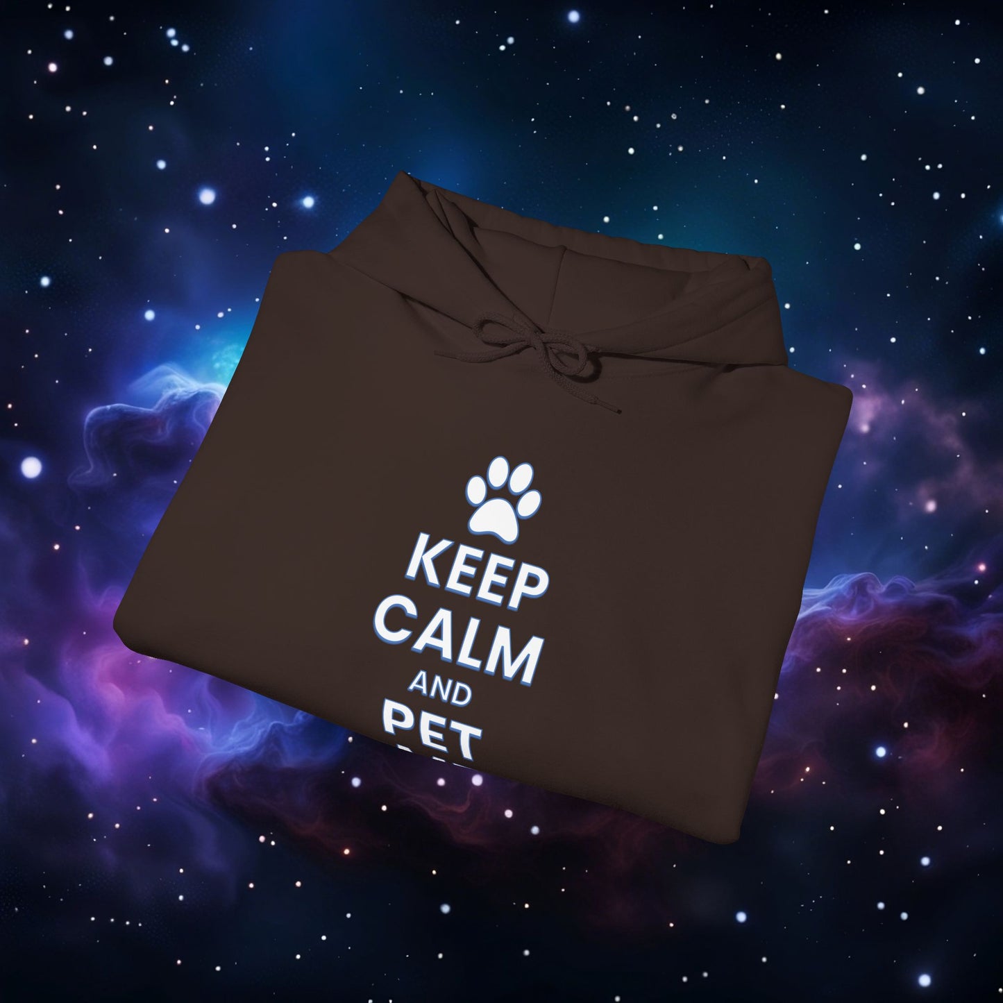 KEEP CALM AND PET ME HOODIE