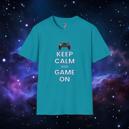 KEEP CALM AND GAME ON PS SHIRT