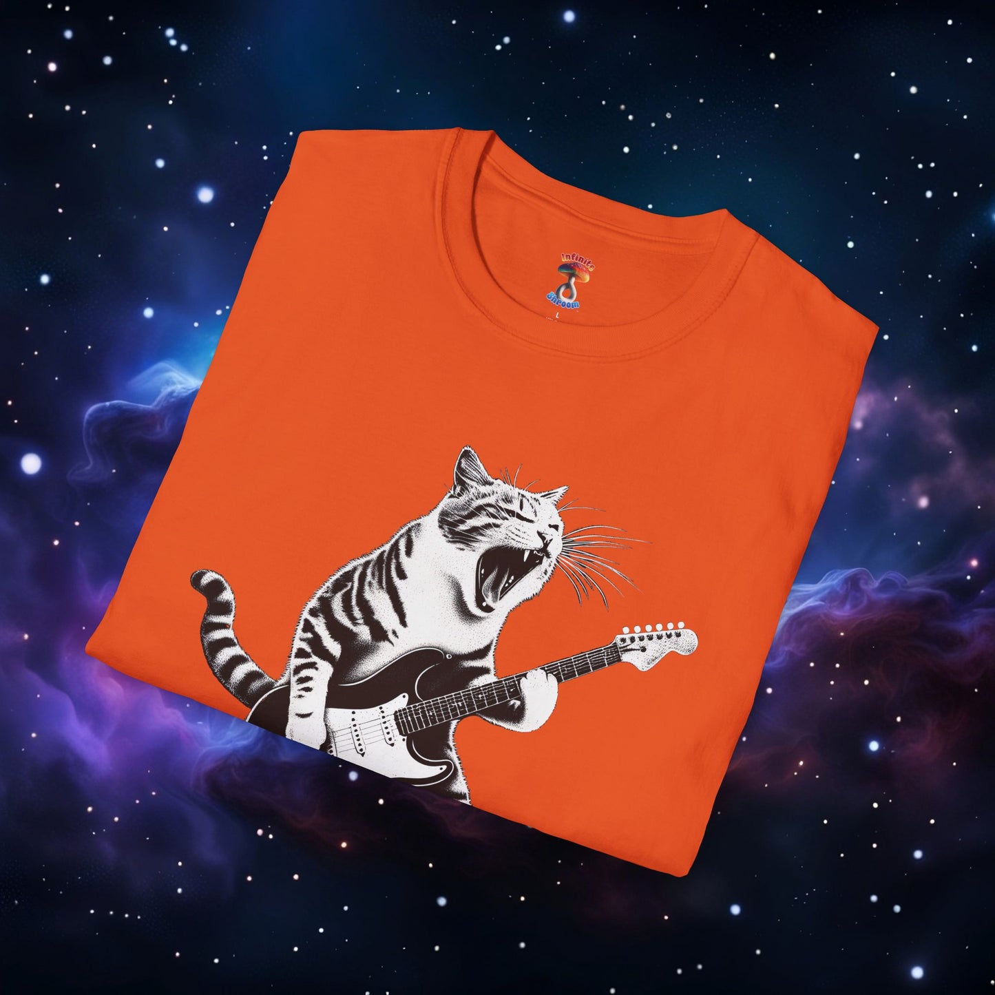 CAT PLAYING GUITAR SHIRT