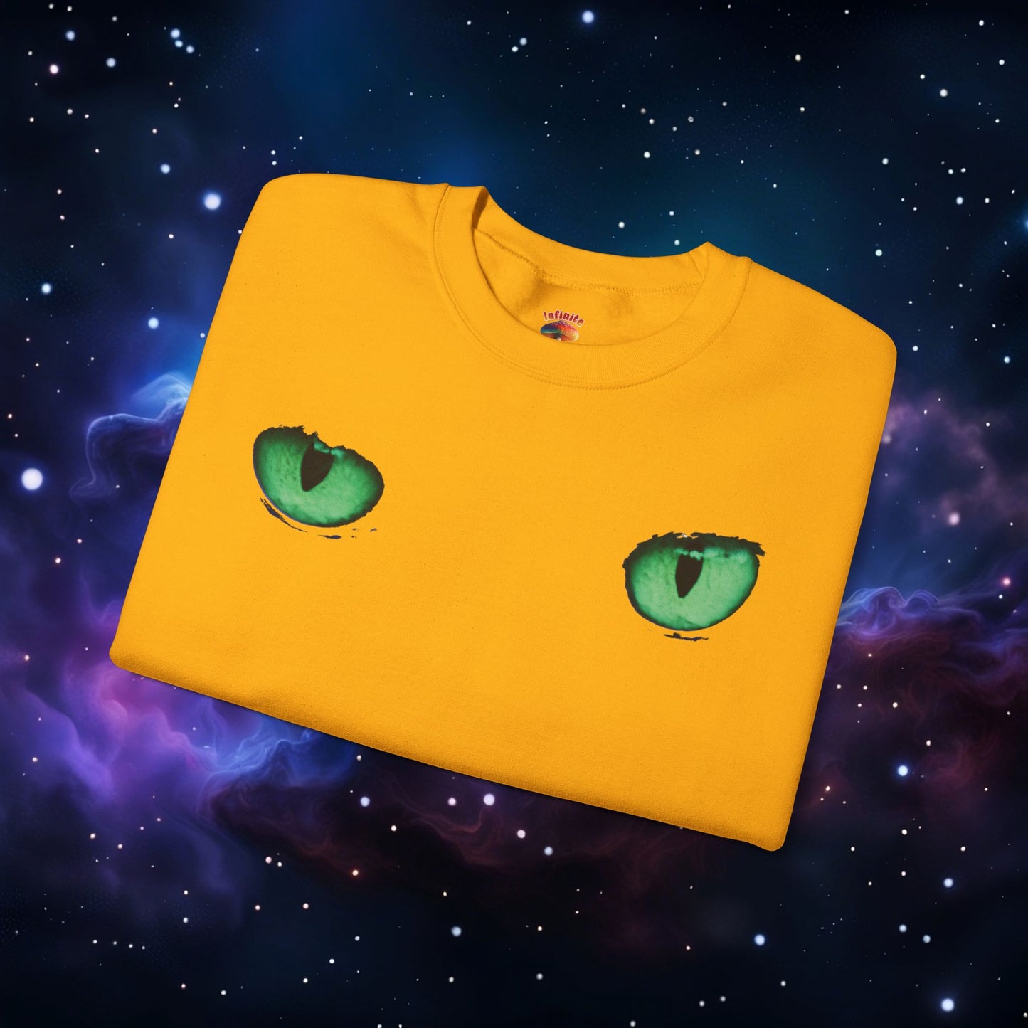 CAT EYES (GREEN) SWEATSHIRT