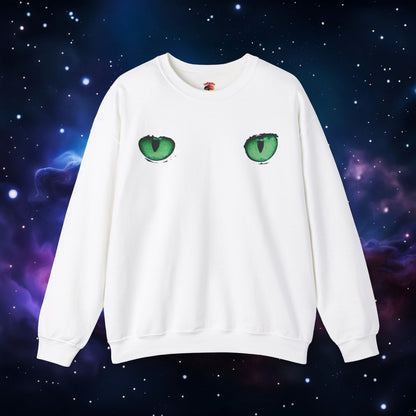 CAT EYES (GREEN) SWEATSHIRT