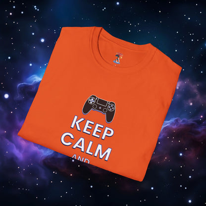 KEEP CALM AND GAME ON PS SHIRT