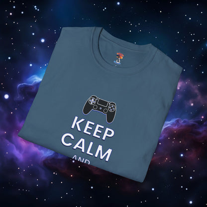 KEEP CALM AND GAME ON PS SHIRT