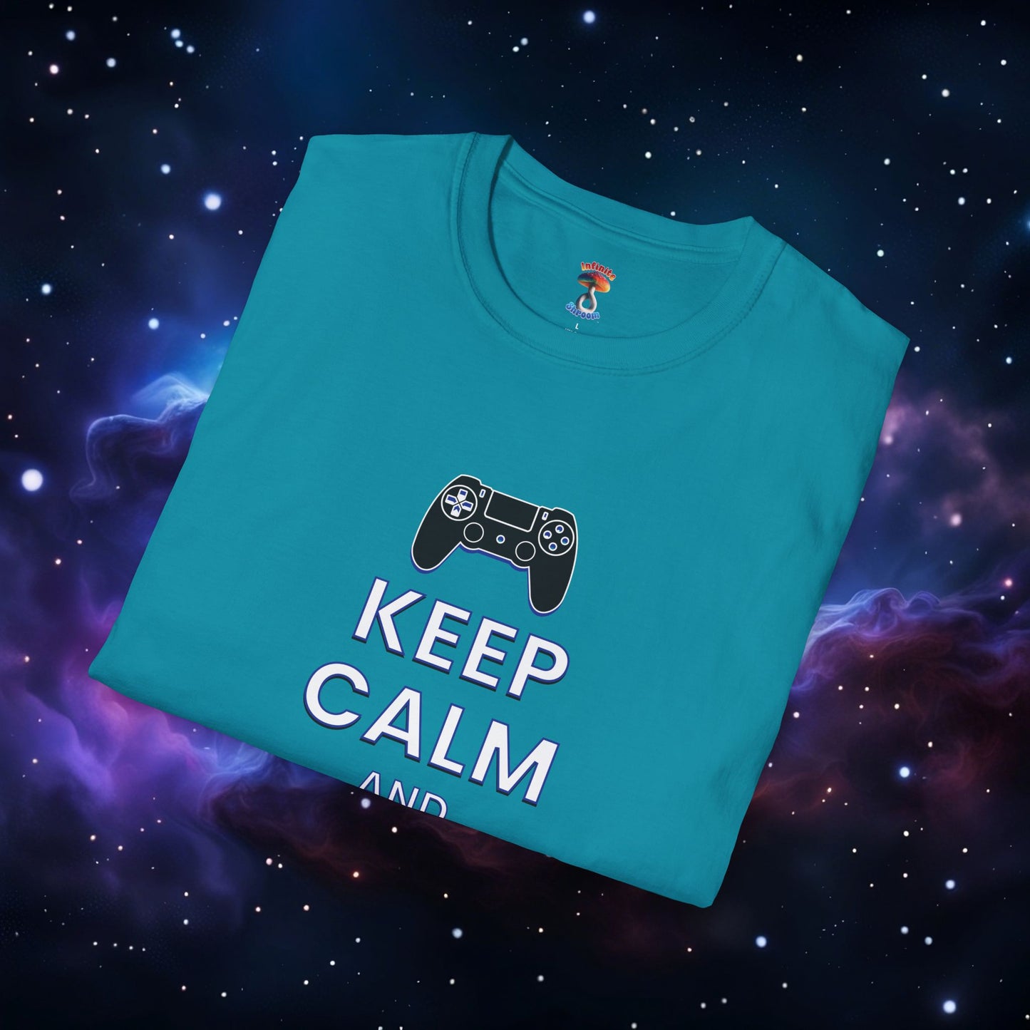 KEEP CALM AND GAME ON PS SHIRT