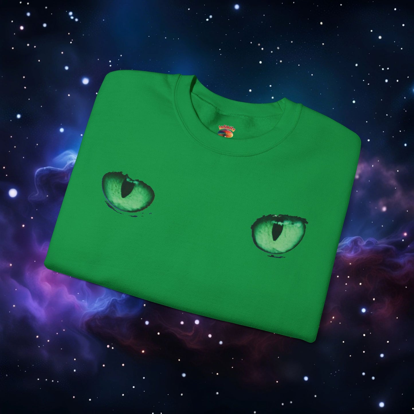 CAT EYES (GREEN) SWEATSHIRT