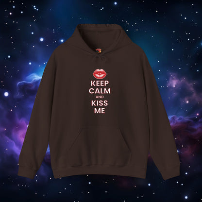 KEEP CALM AND KISS ME HOODIE