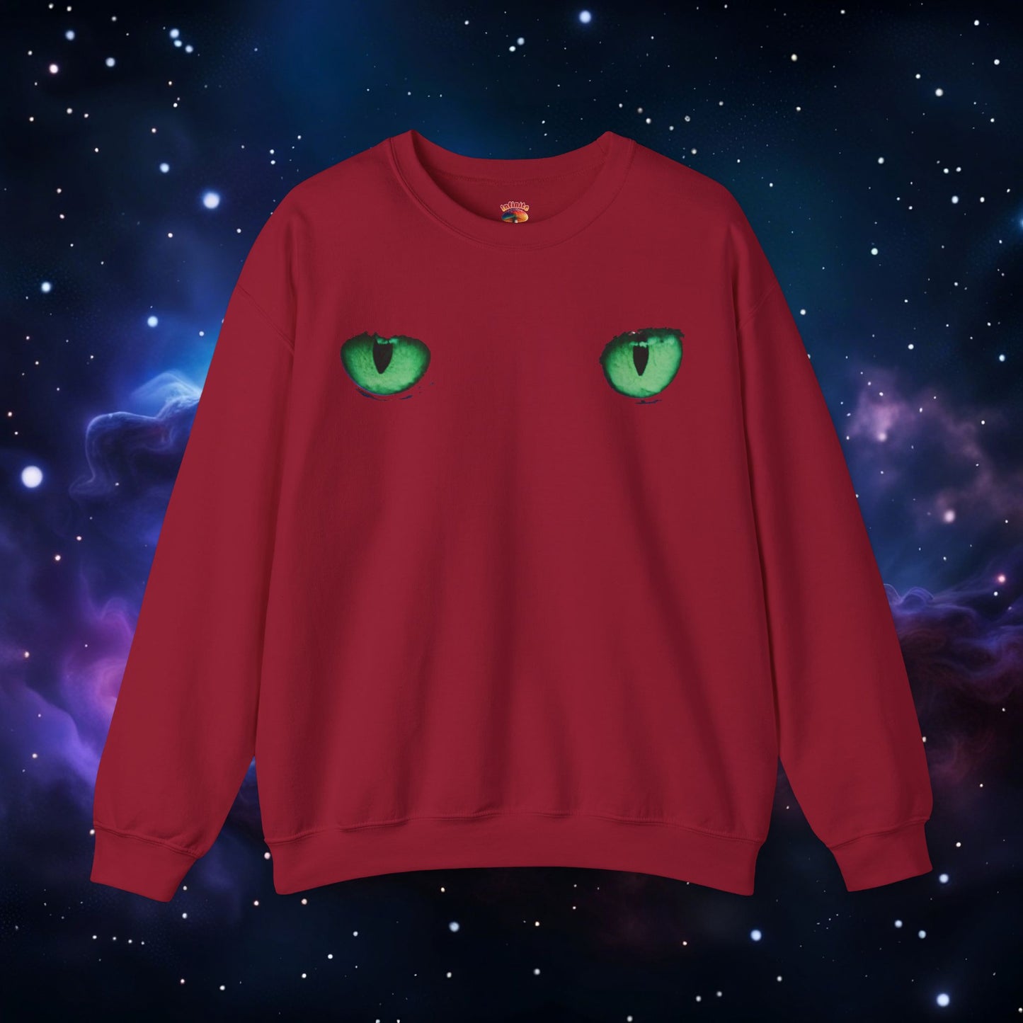 CAT EYES (GREEN) SWEATSHIRT