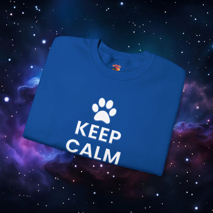 KEEP CALM AND PET ME SWEATSHIRT