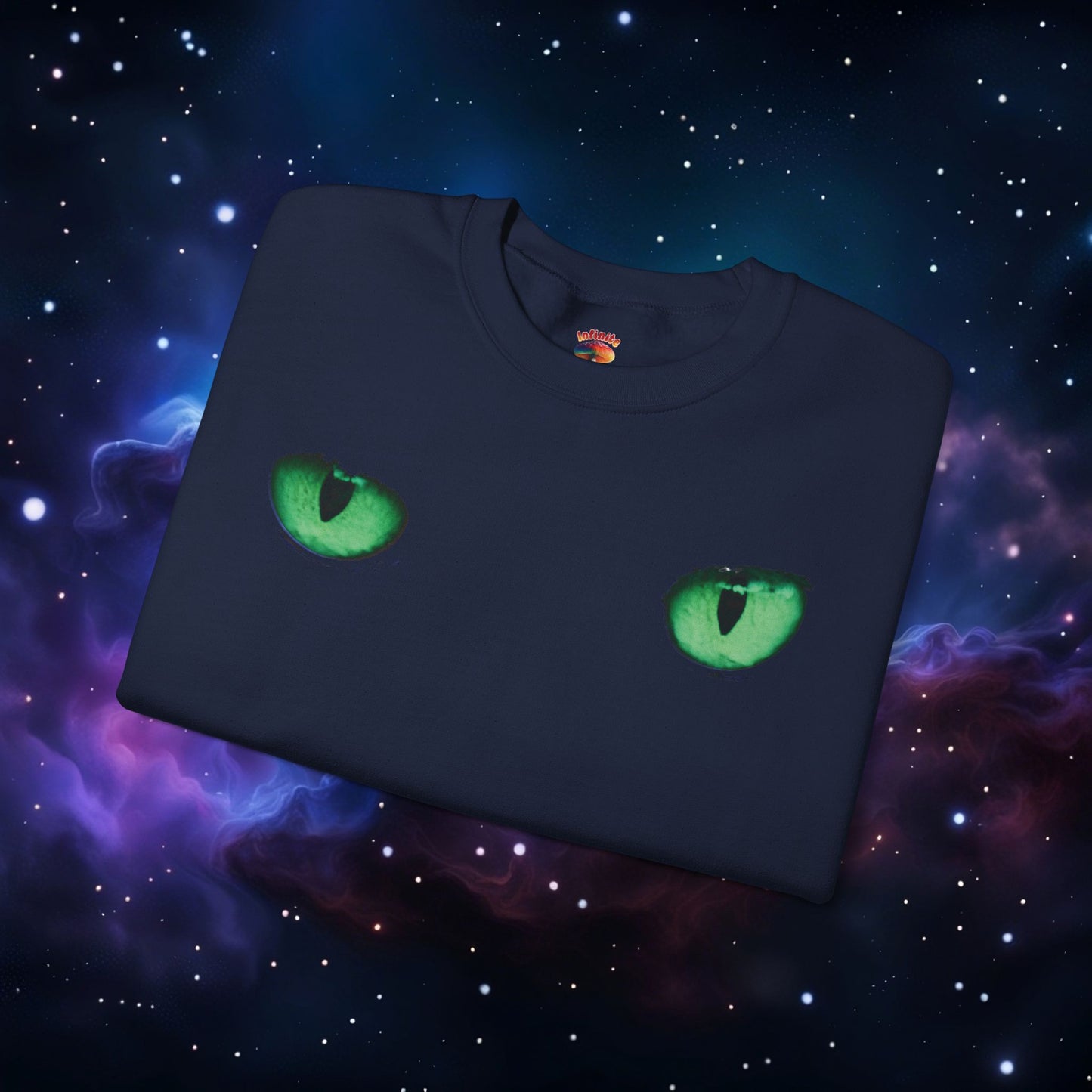 CAT EYES (GREEN) SWEATSHIRT