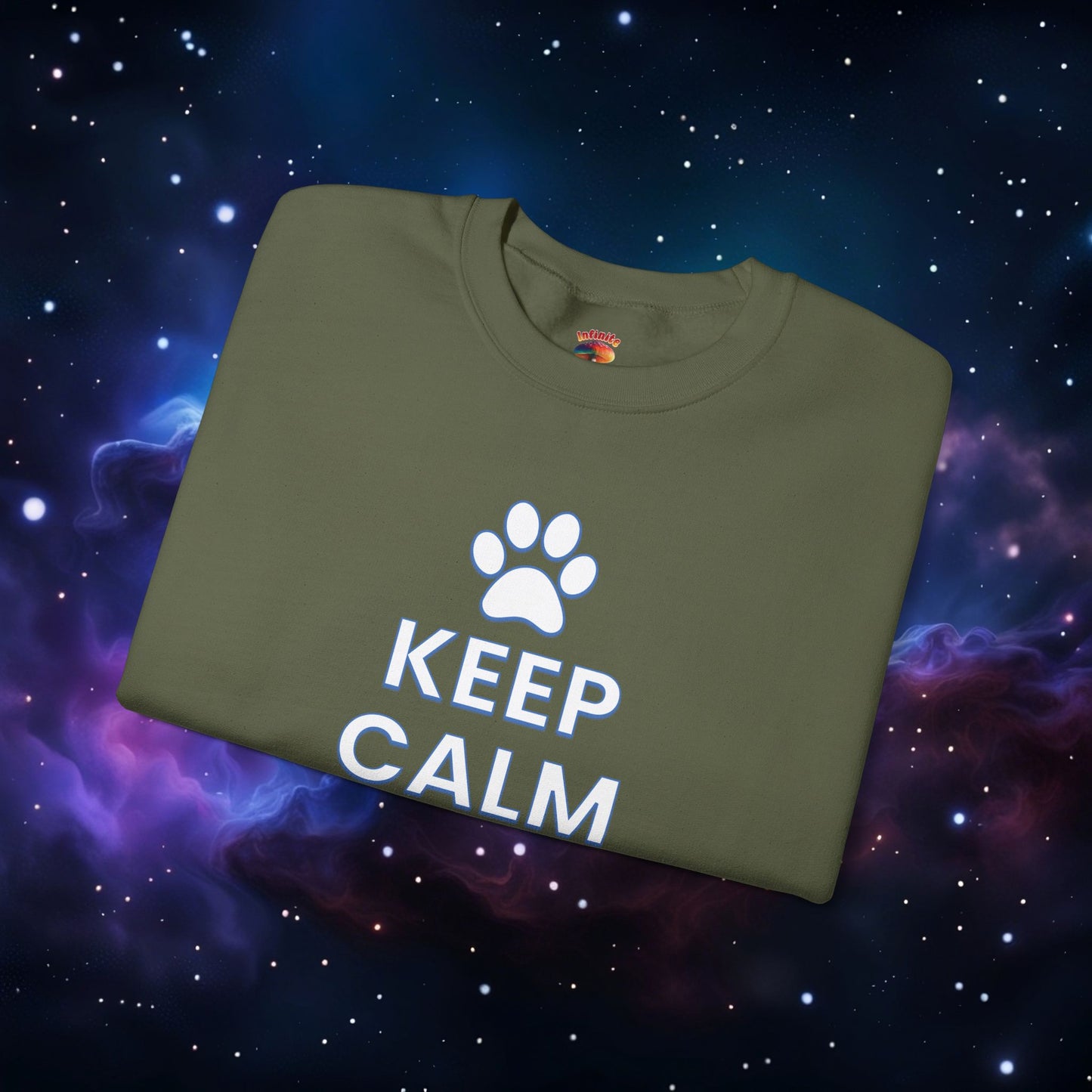 KEEP CALM AND PET ME SWEATSHIRT